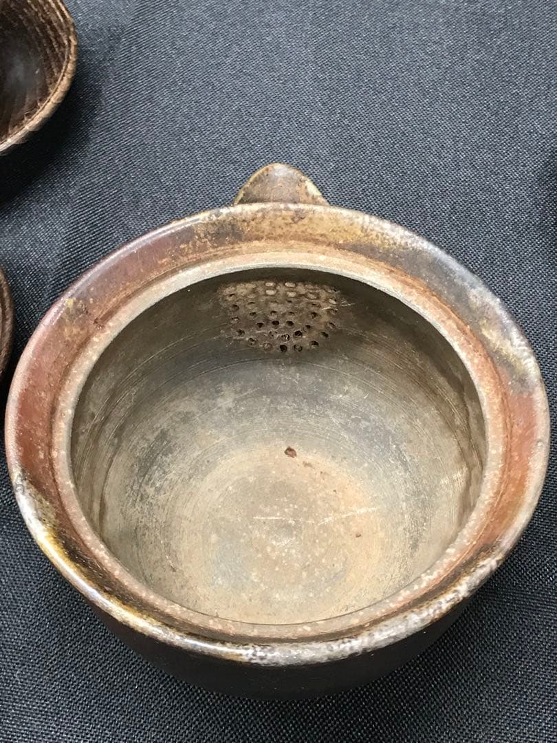 【経年使用品】古備前焼　備前焼　香山　茶器　煎茶