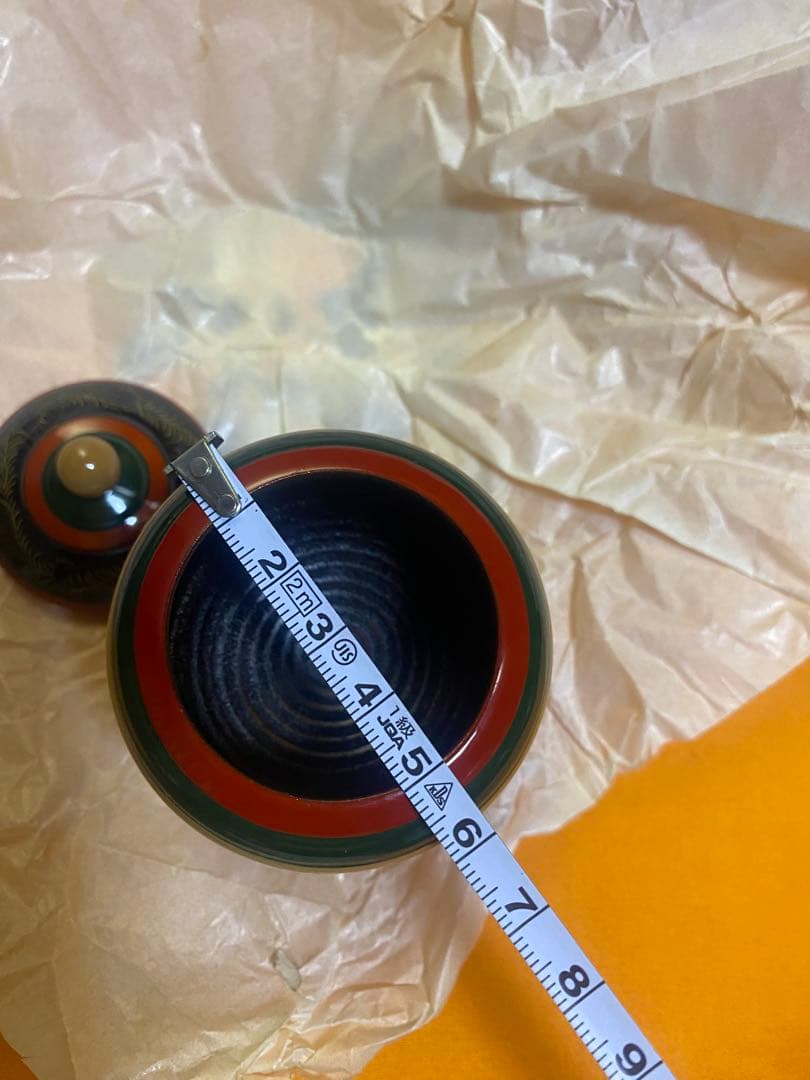 沈彫　独楽塗　莨（煙草）入