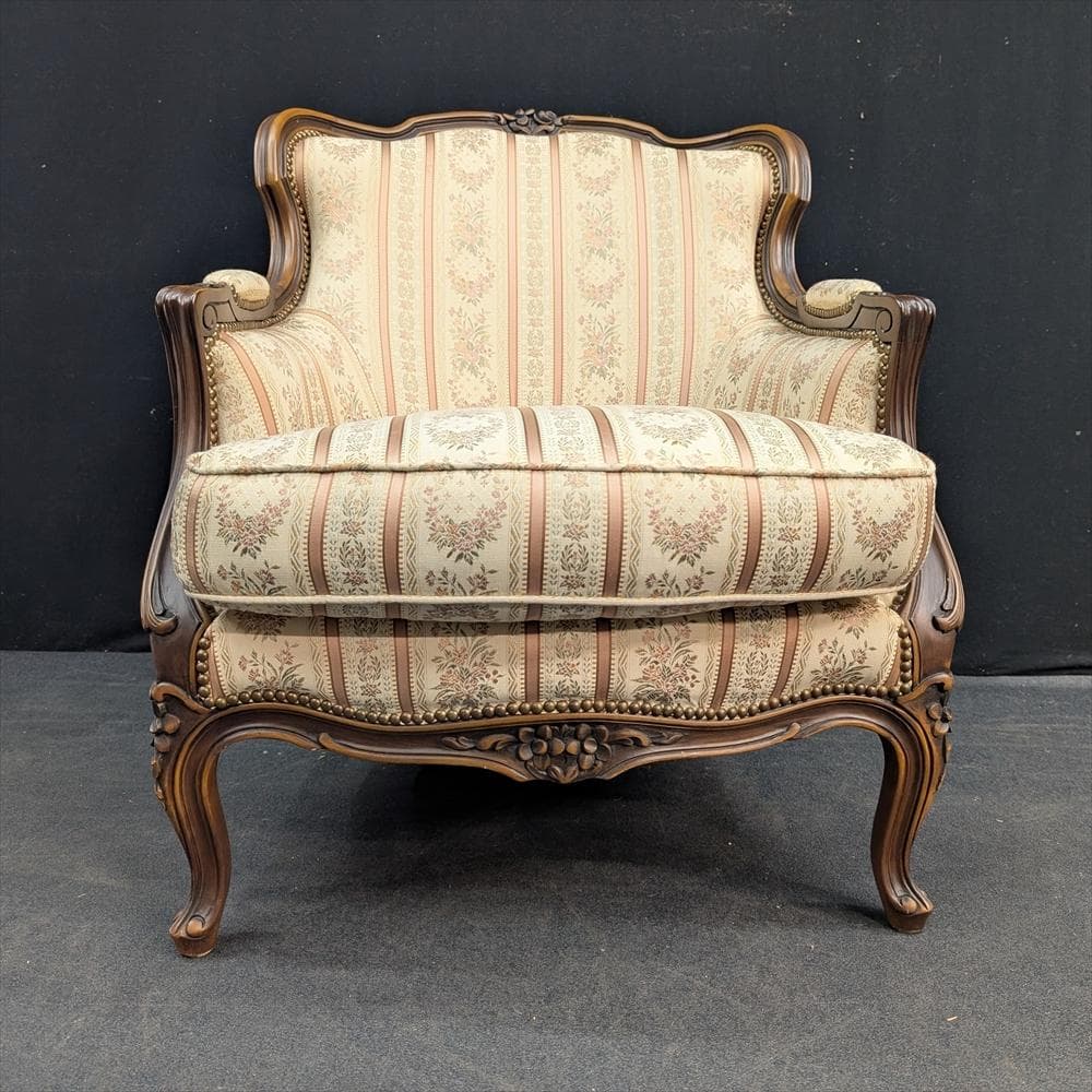 美品　ドマーニ　ルイ15世　シングルソファ　一人掛け　1P　ロココ　カリモク　B