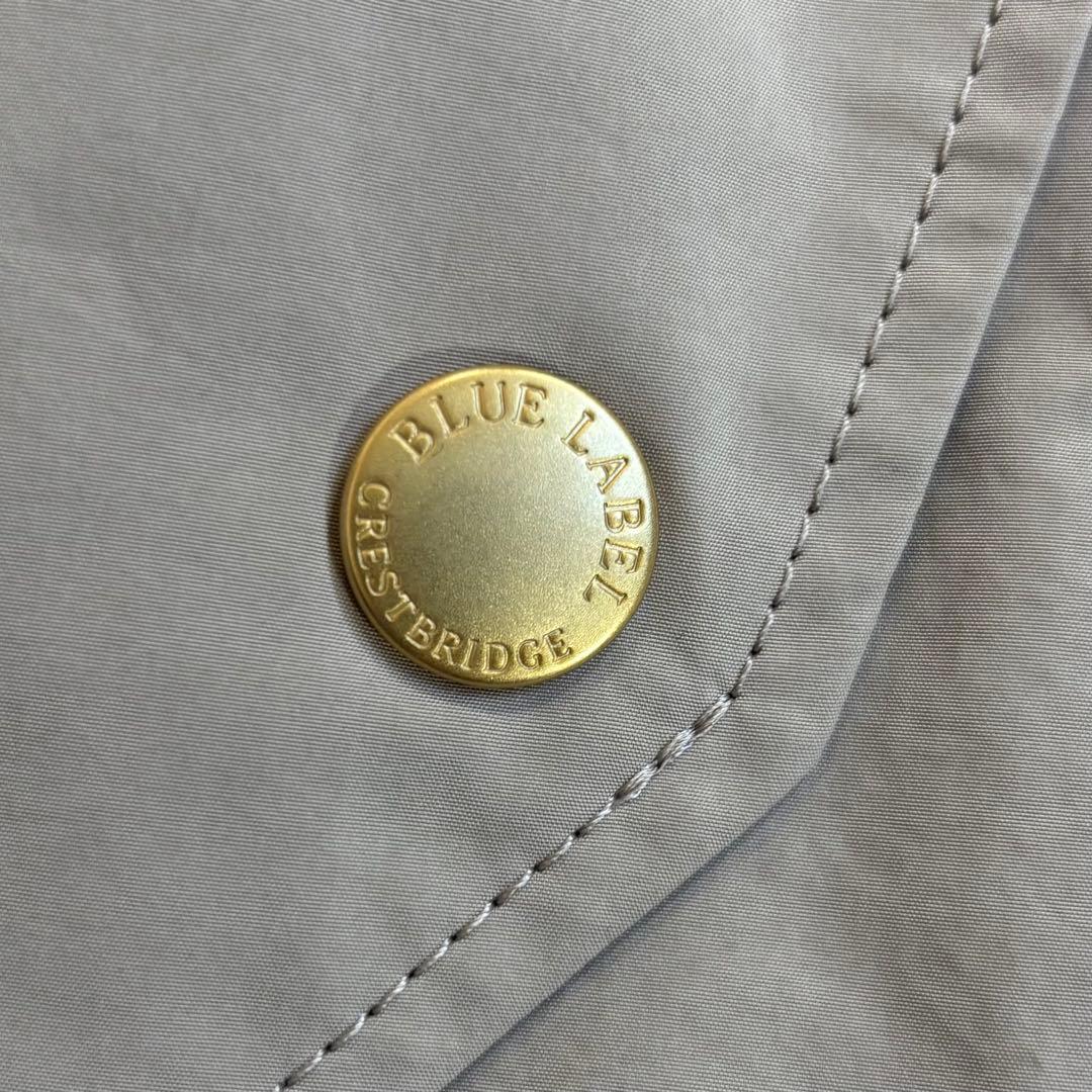 ブルーレーベルクレストブリッジ モッズコート ノバチェック ライトベージュ M