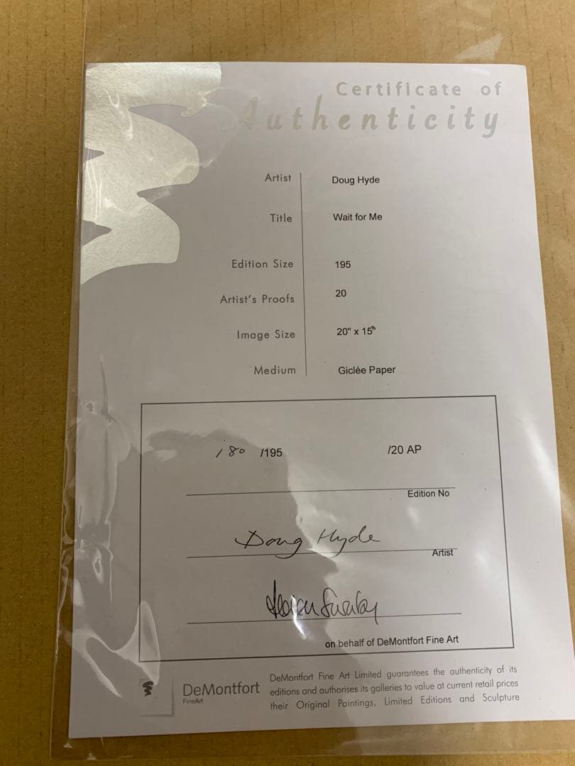 【真作】Wait for me Doug Hyde ダグ・ハイド