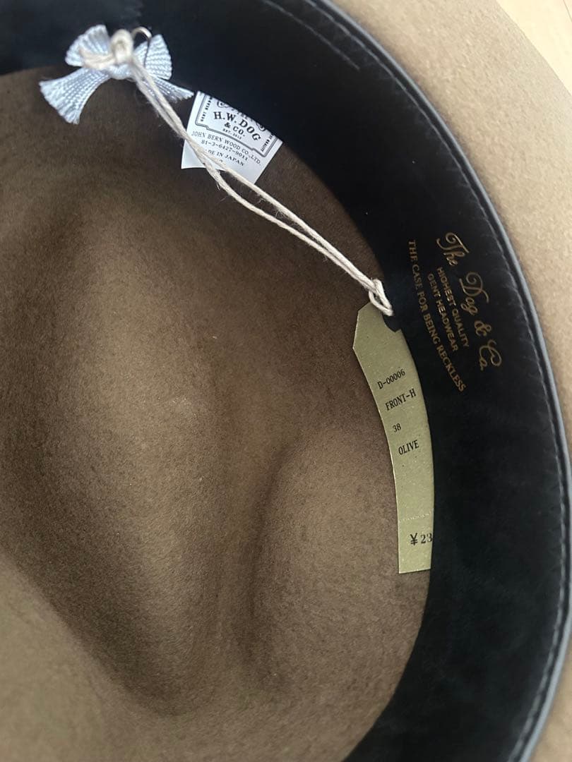 THE H.W.DOG&CO. FRONT-H ハット サイズ38