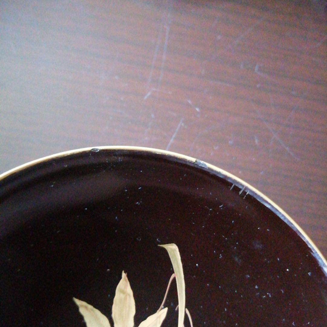 木製本漆塗　金蒔絵黒吸物椀　20客　12.6cm　大正期