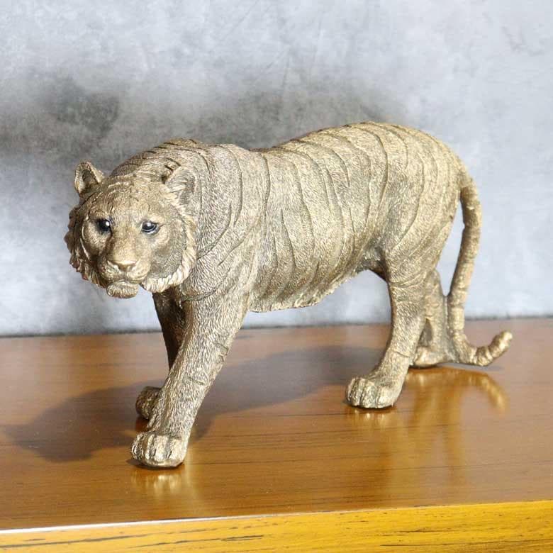ヒョウのオブジェ 置物 アンティーク オーナメント オブジェ ヴィンテージ