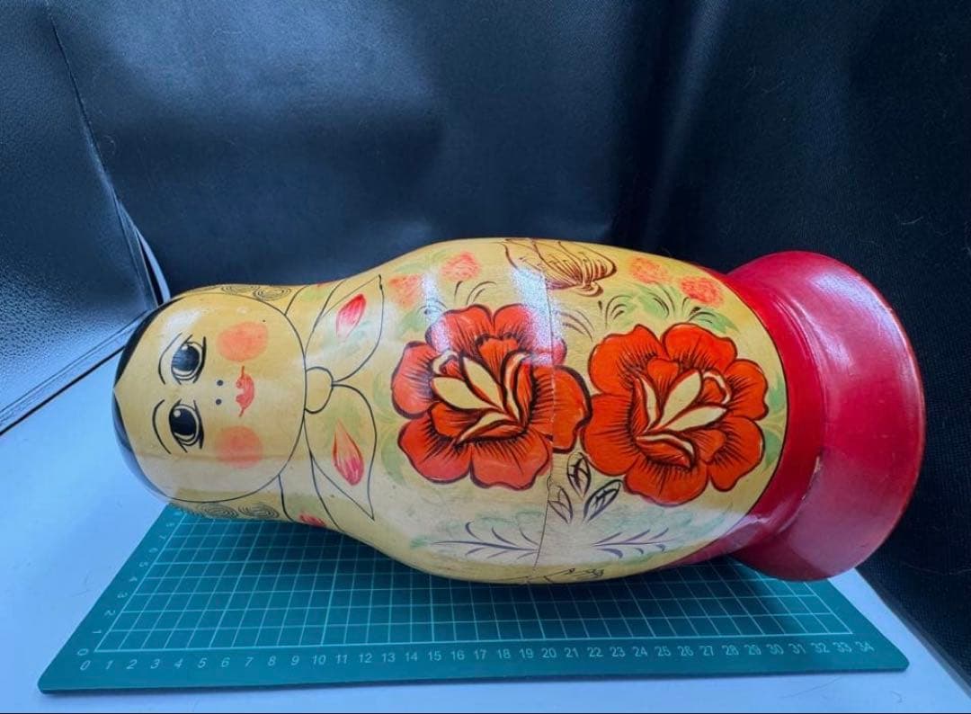 出品終了‼️ソビエト　アンティーク　セミョーノフ社、巨大なマトリョーシカ　14組