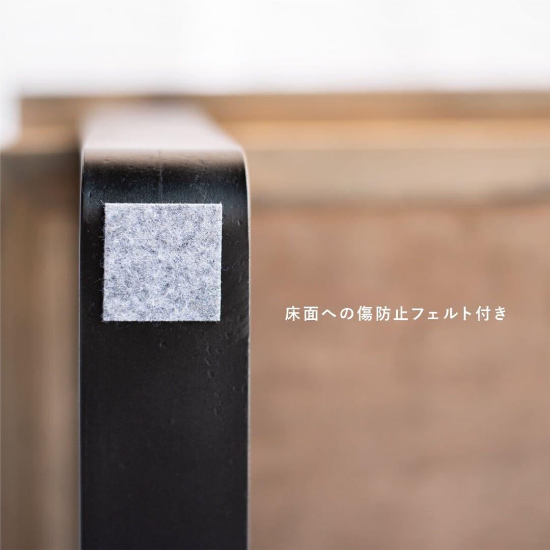 【ブルックリン家具】古材×ブラックスチール脚 2段シェルフ&テレビボード60cm