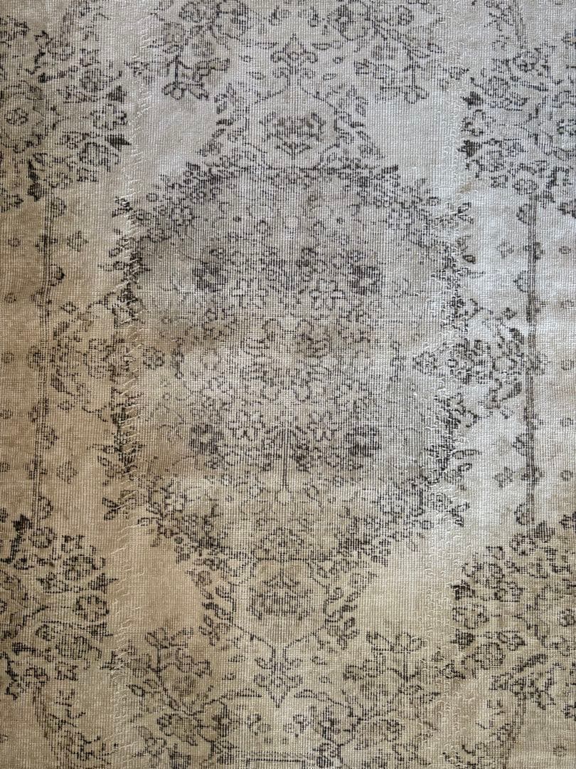 ヴィンテージラグ　トルコ　アナトリア　ウォッシュ　ベージュオーバーダイ