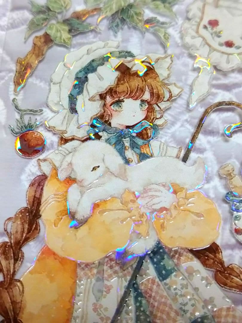 のこり２✩J620＃纤手遥望(贝壳光)Shine切り売り海外人物マステ女の子