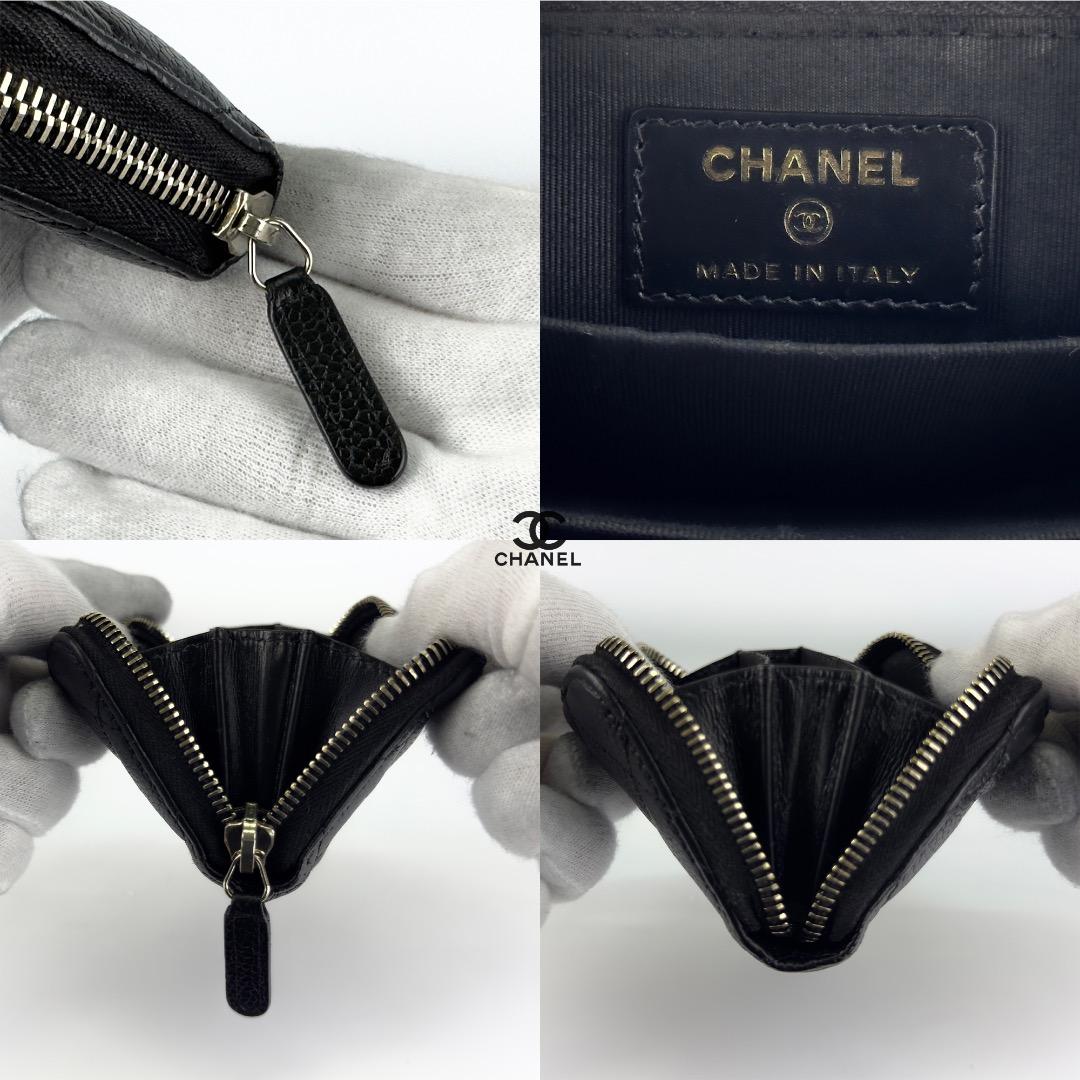 正規品　CHANEL シャネル　マトラッセ　ジップ　ケース　小銭入れ