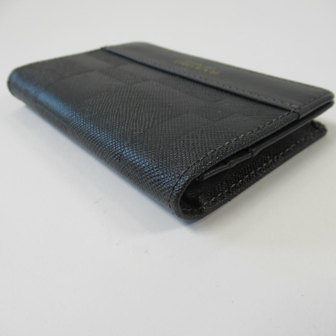 ブラックレーベルクレストブリッジ新品 エンボスチェックカードケース / 名刺入れ