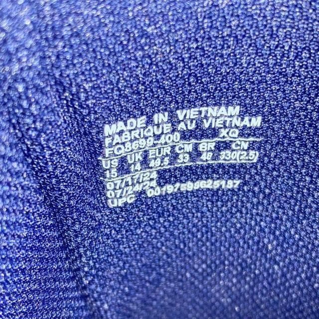 エアモアアップテンポ スライド ネイビー ホワイト レッド 33cm 箱付き