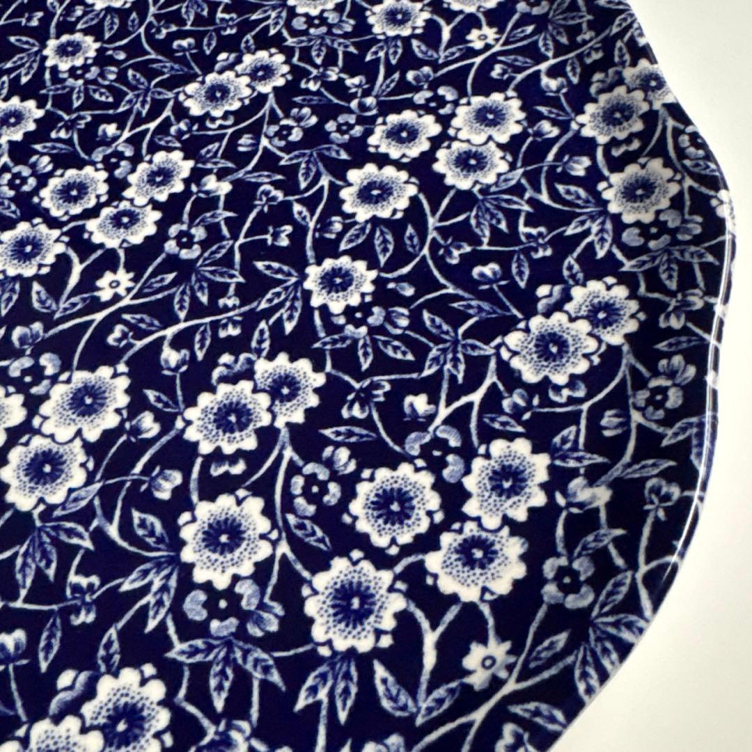 バーレイ プレート　ブルーキャリコ　ケーキプレート　ディナープレート　大皿