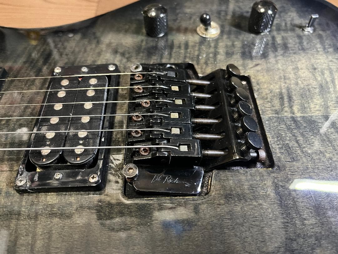 B.C.Rich Eagle シースルーブラック 虎目　Floyd Rose