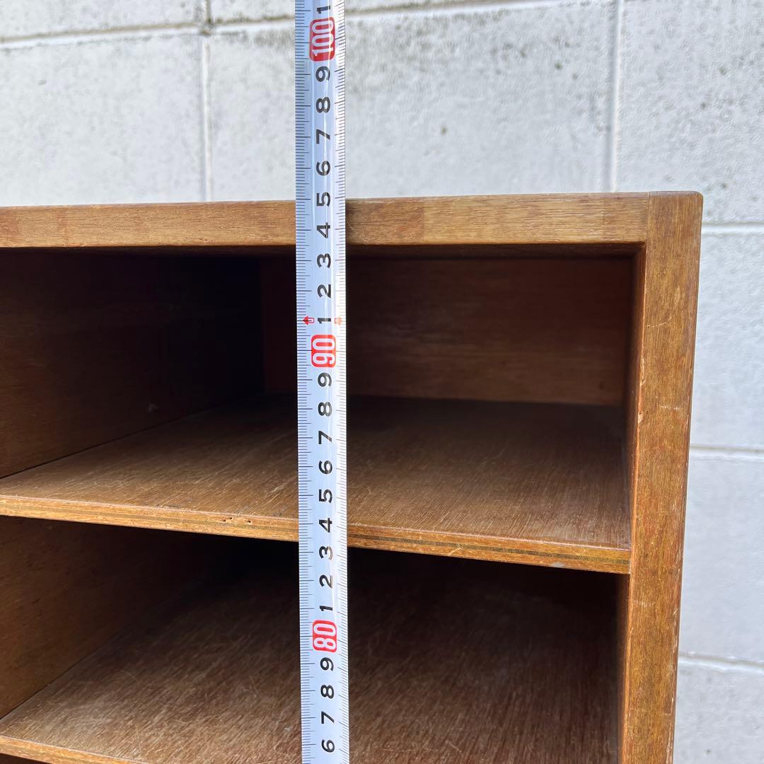 古家具ビンテージ品◾️木製家具 書類棚 カルテ棚 収納ラック 整理棚