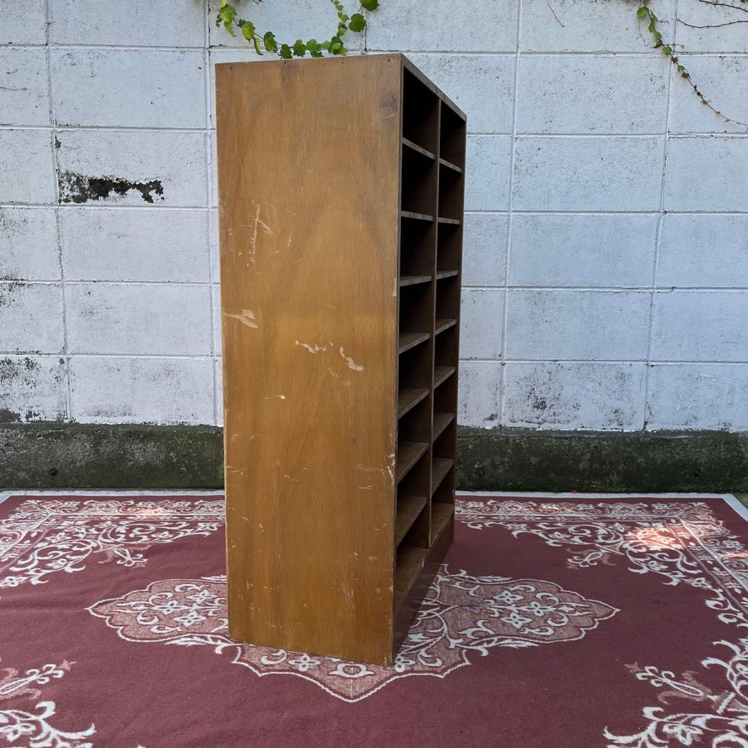 古家具ビンテージ品◾️木製家具 書類棚 カルテ棚 収納ラック 整理棚