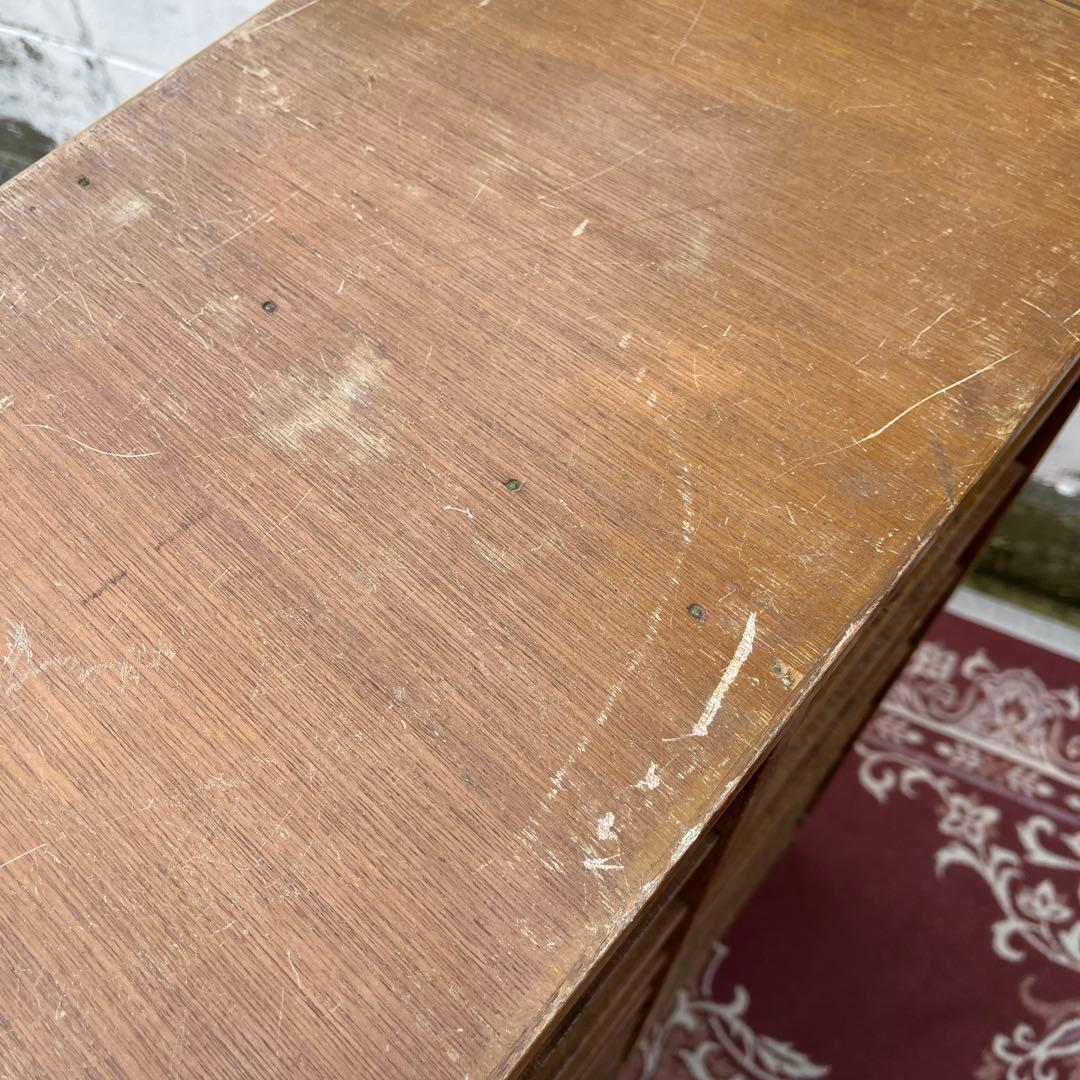 古家具ビンテージ品◾️木製家具 書類棚 カルテ棚 収納ラック 整理棚