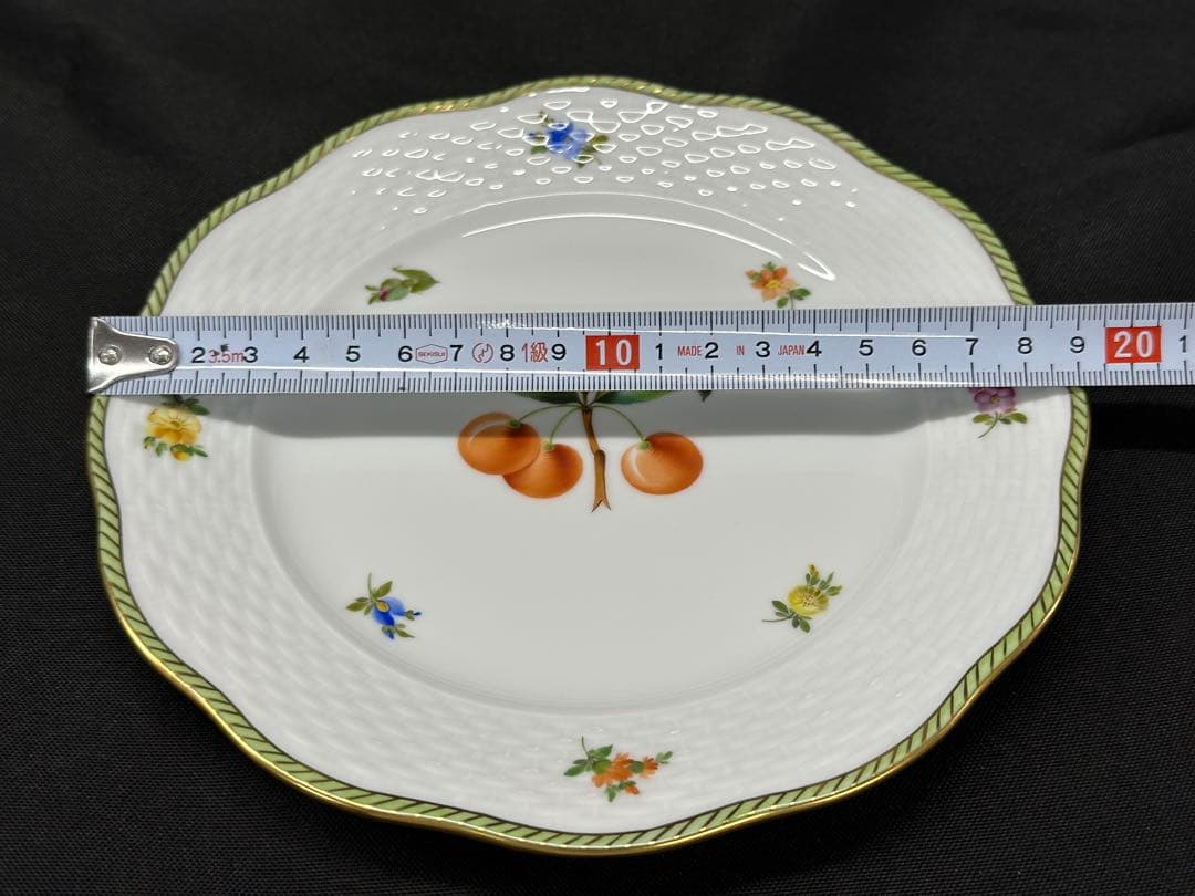 ①【美品】HEREND ヘレンド　エスキース　チェリー　カップ　プレート