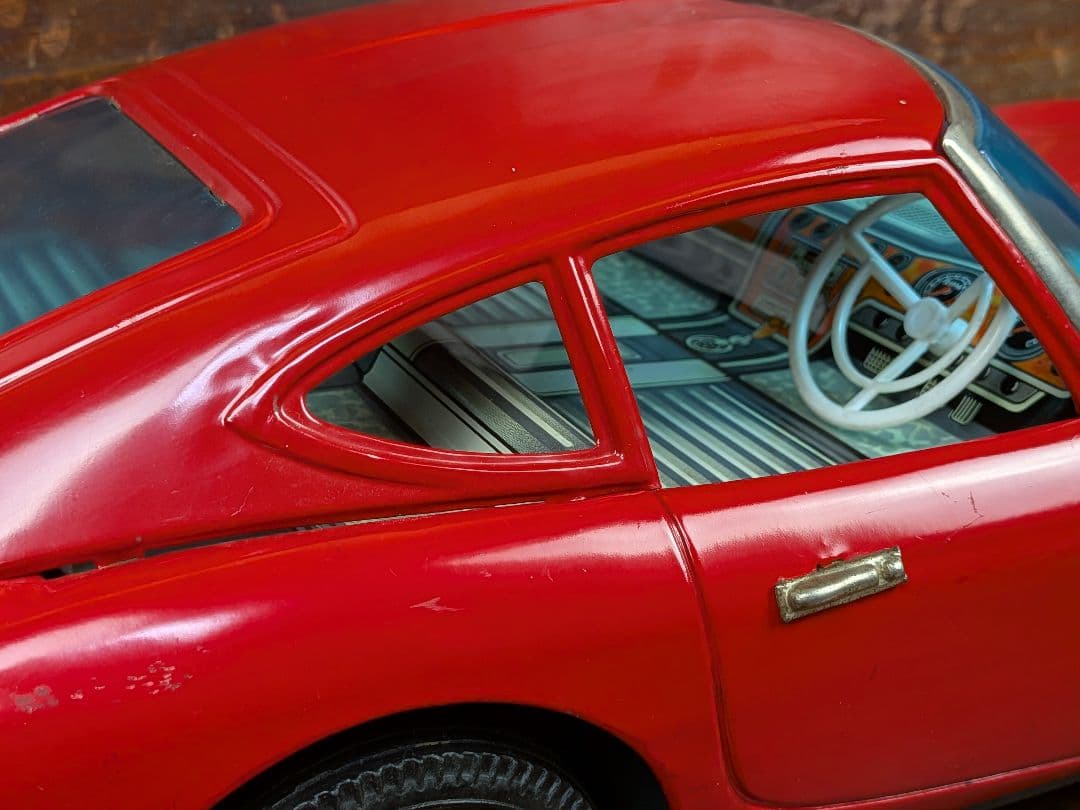 特大★古いブリキ★野村トーイ★トヨタ2000GT★全長48cm★USED