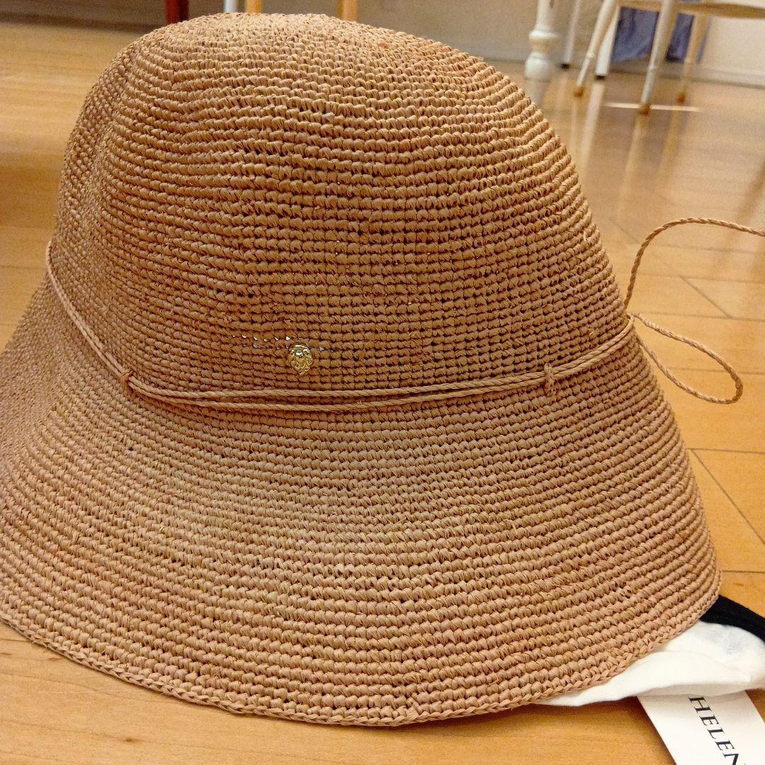 新品タグ付 ヘレンカミンスキー　麦わら帽子 ベージュ　villa9　ヌガー