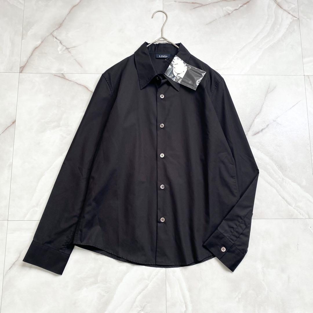 A18494 未使用 LIMI feu コットンブロードレギュラーシャツ 黒 S
