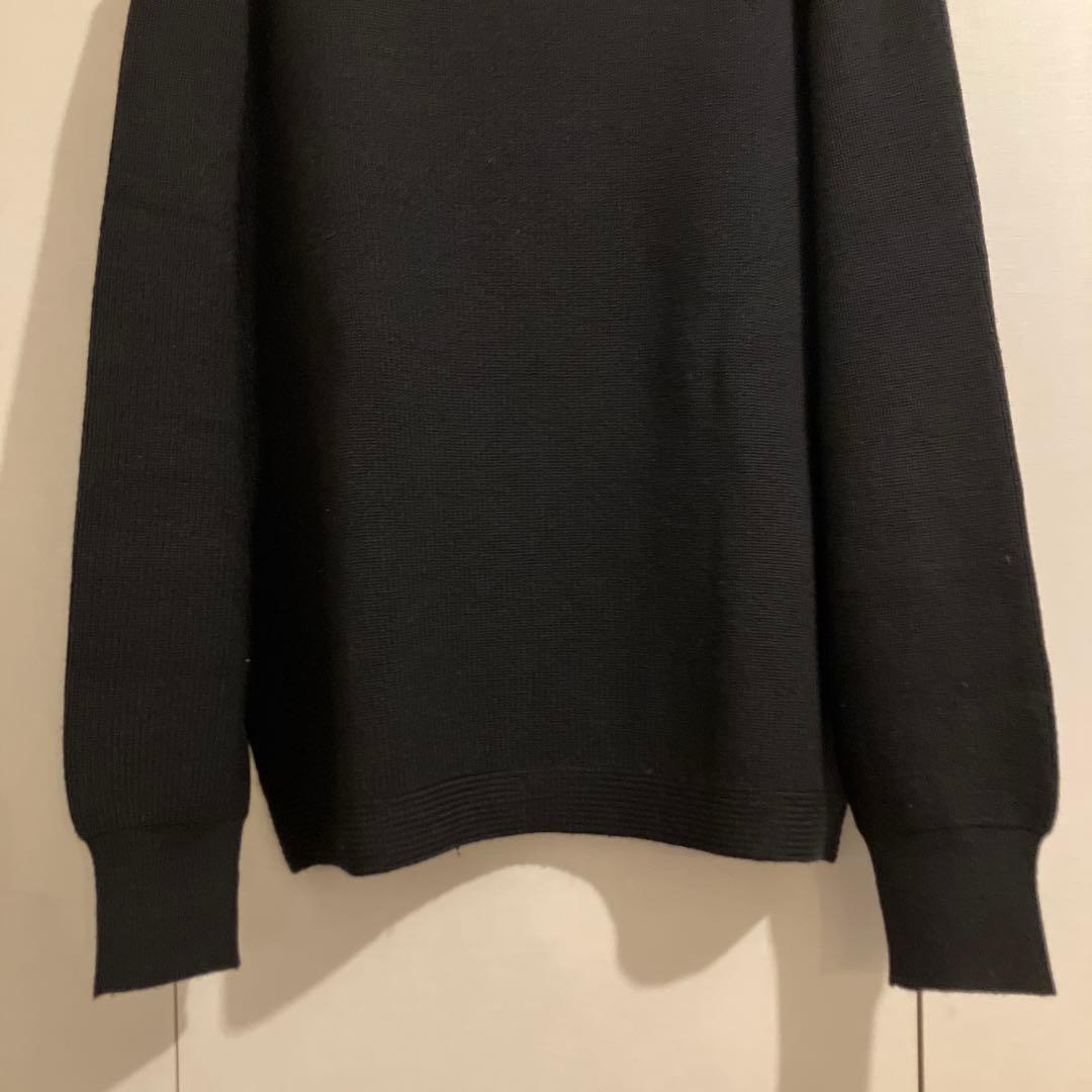 Butcher Products ウールリブ編みニット 42 ブラック