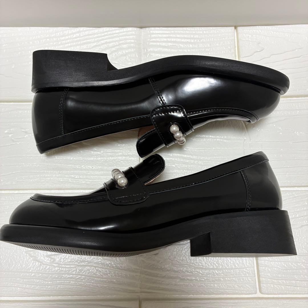 ★未使用級★STACCATO ミニマルパールローファー