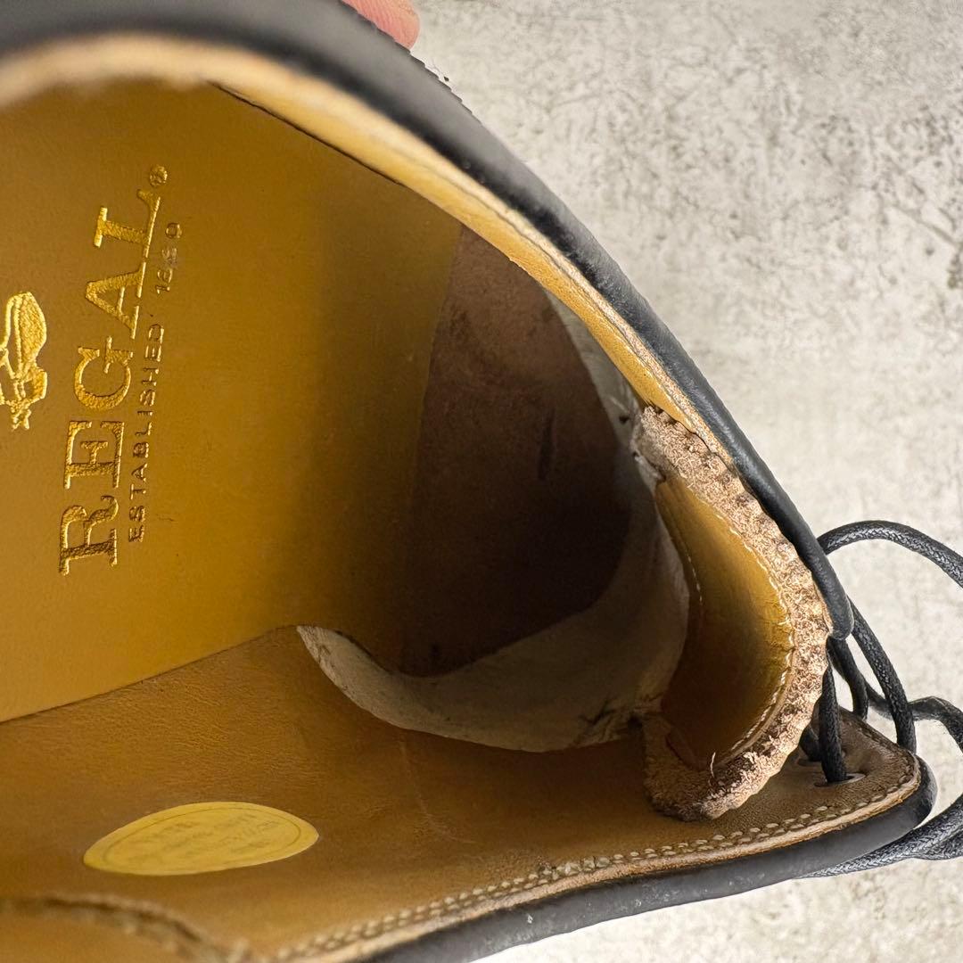未使用品　リーガル　REGAL ウイングチップ　レザー　シューズ　　黒　26㎝