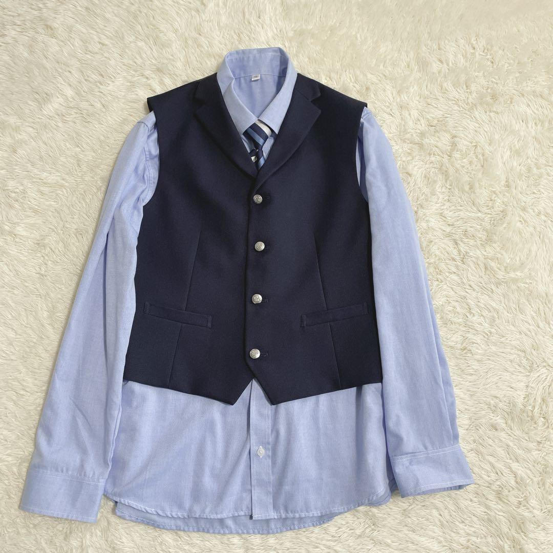 極美品　WF ワンダーファクトリー　スリーピース　スーツ　6点　170 ネイビー