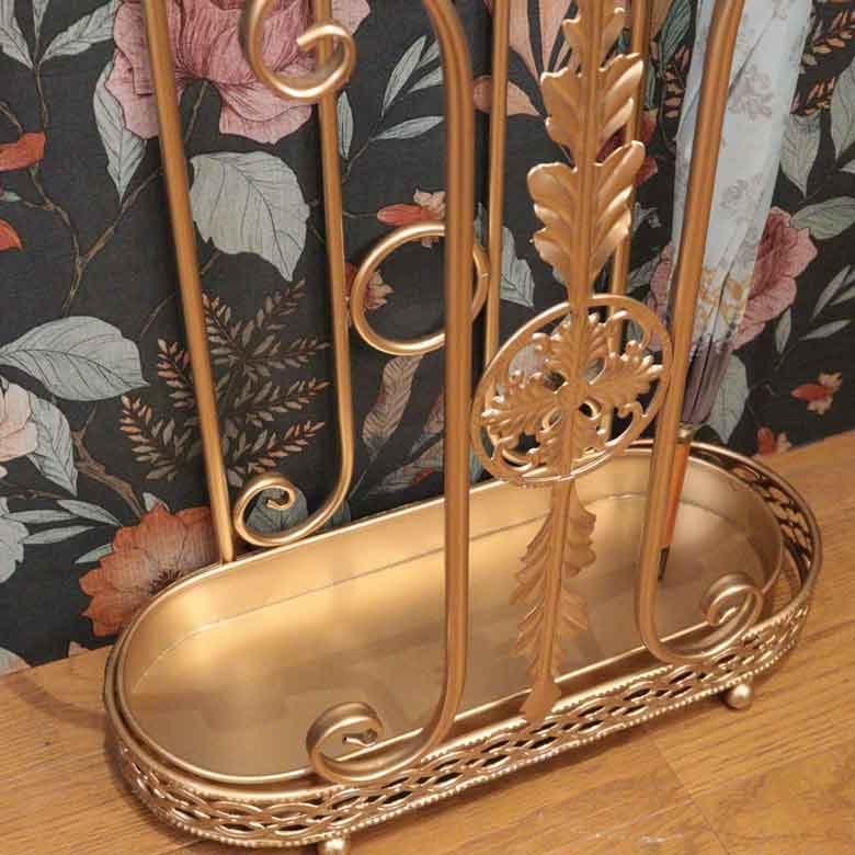 傘立て アンブレラスタンド オーバル シャンパンゴールドィンテージ