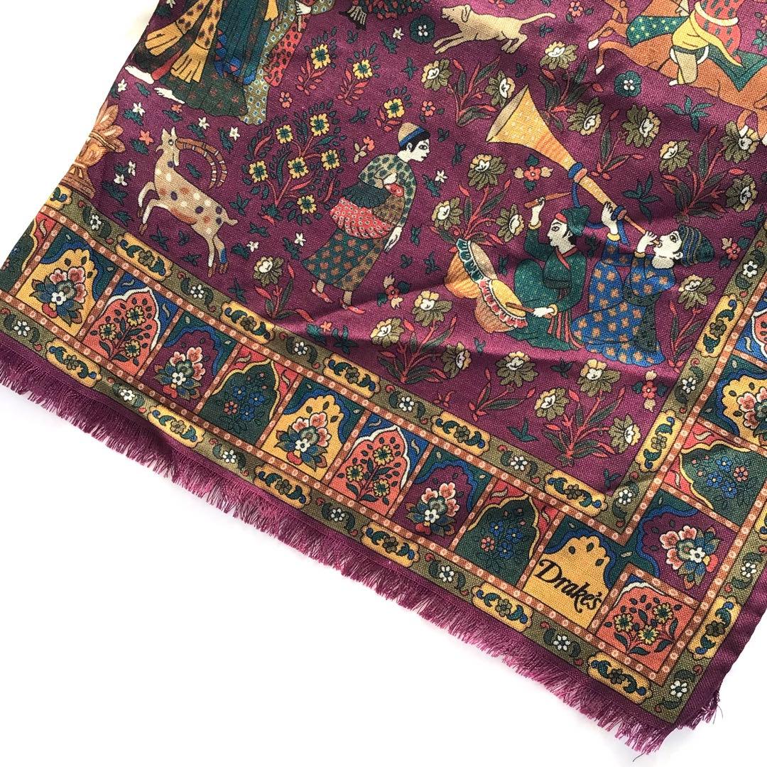 【新品タグ付き】Drake's スカーフ ムガルハンター❁アナトミカ 西口修平