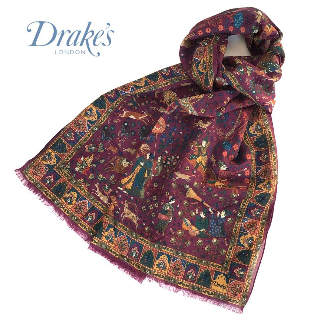 【新品タグ付き】Drake's スカーフ ムガルハンター❁アナトミカ 西口修平