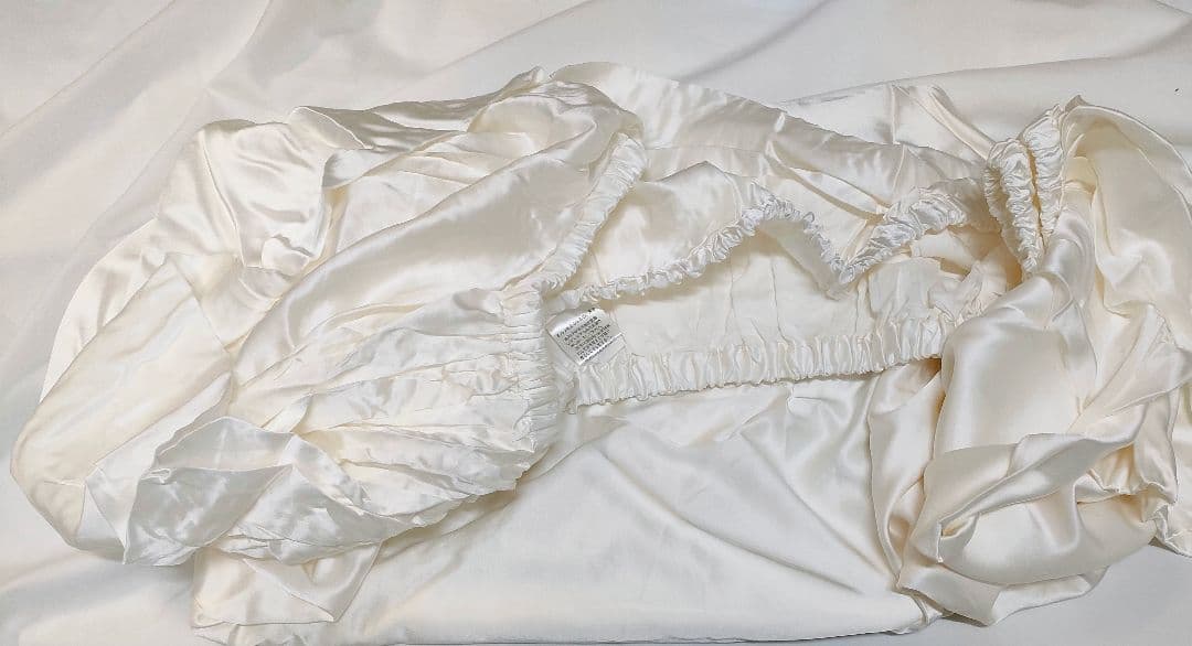 シルク100%　 ボックスシーツ 　セミダブル