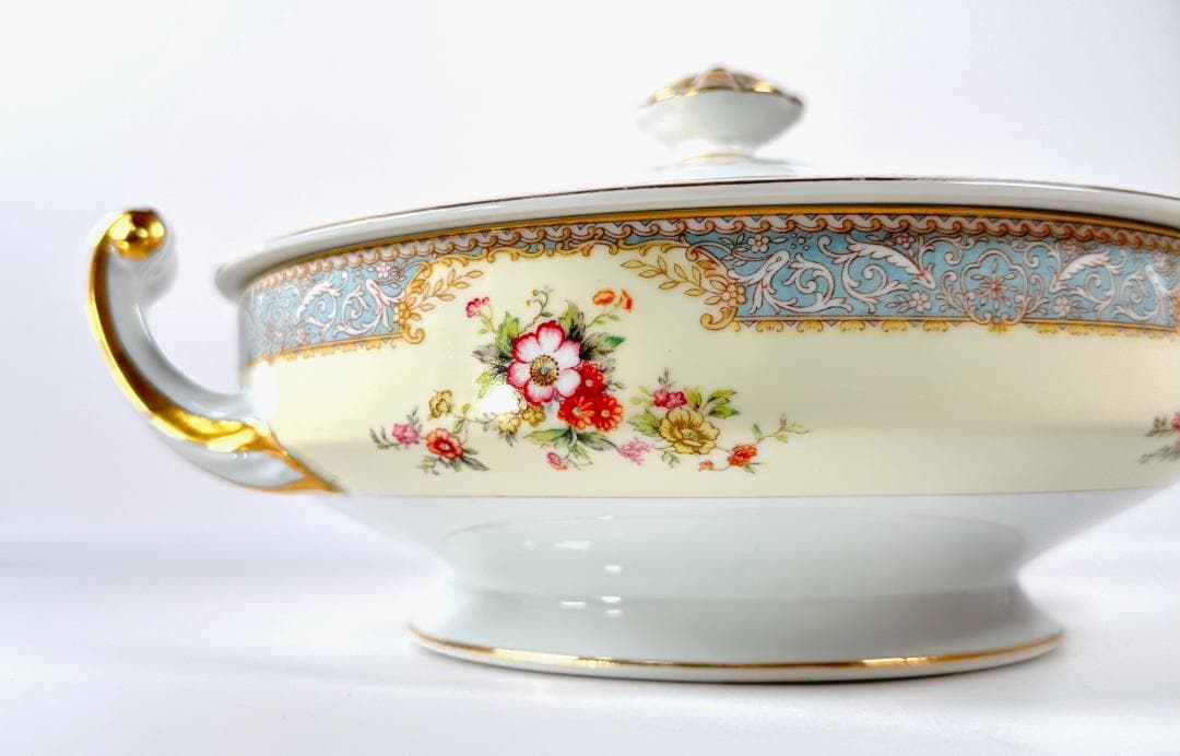 貴重！　Noritake　オールドノリタケ　ビンテージキャセロール　月桂樹M印