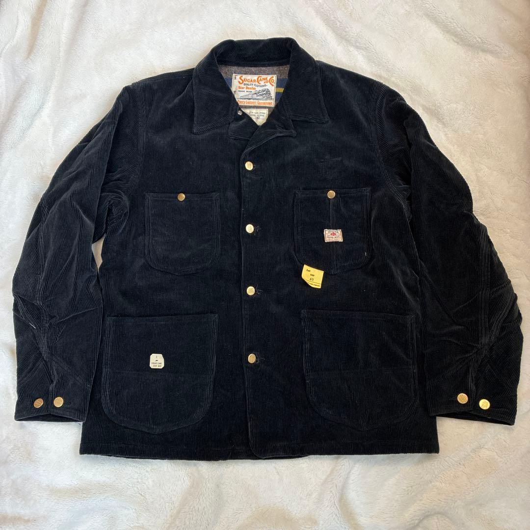 SUGAR CANE シュガーケーン　コーデュロイカバーオール黒40
