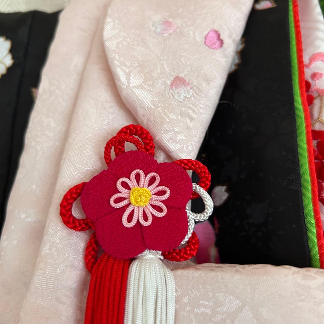 美品！マユミブランド　定価19800円　七五三　女の子着物　3歳用 7点セット