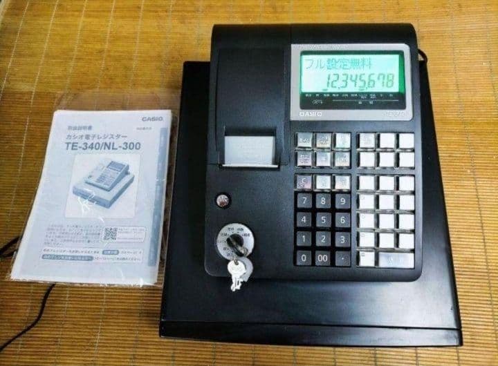 カシオレジスター　TE-340/NL300　フル設定無料　707777