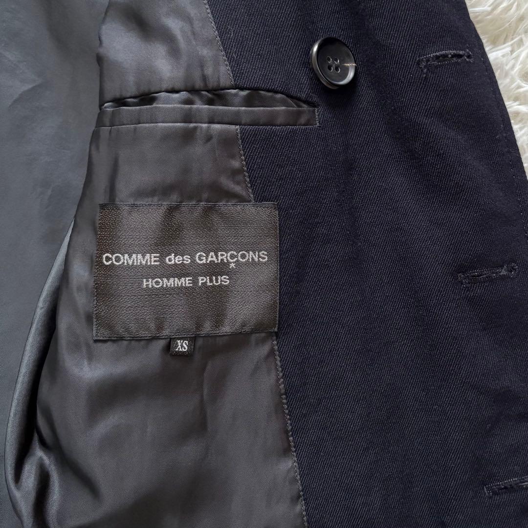 美品 コムデギャルソンオムプリュス 変形Pコート ウール ネイビー