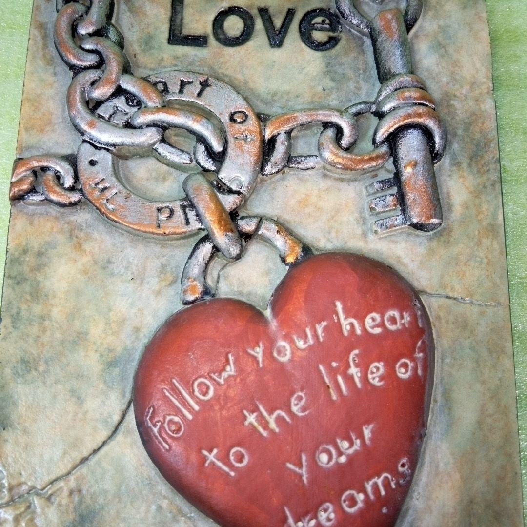 壁飾り　LOVE　ハート　heart　吊り下げ　壁掛け　サインボード　プレート