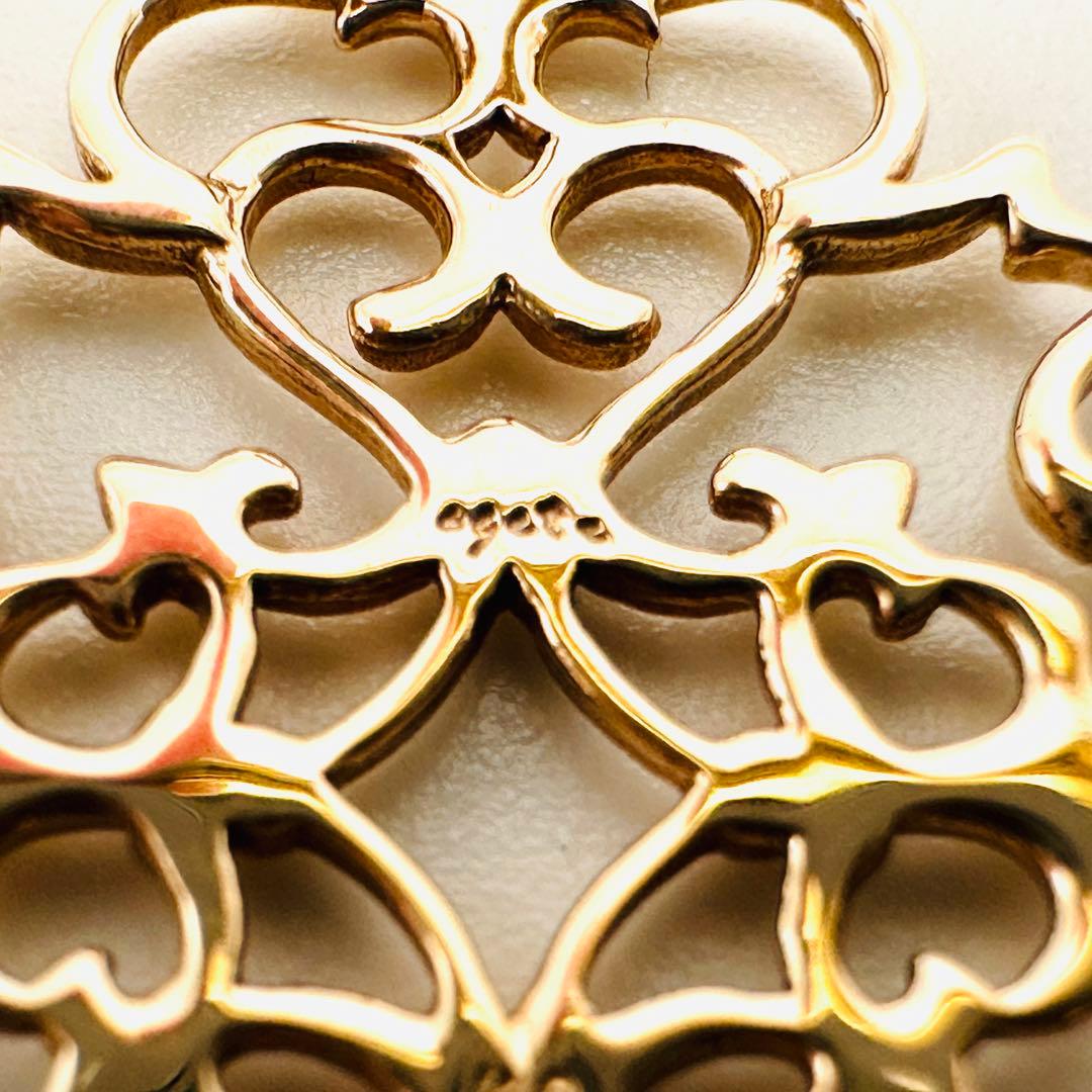 ぷぅ様　agete k10 透かし　ペンダント　チャーム　ジャスミン　PG