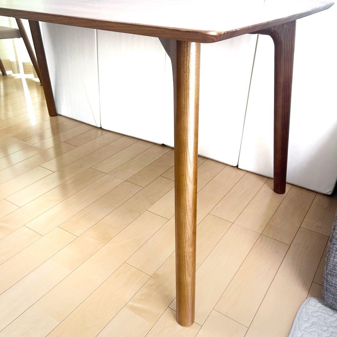 タンスのゲン　アッシュ無垢材　ダイニングテーブル　幅1500 天然木　希少