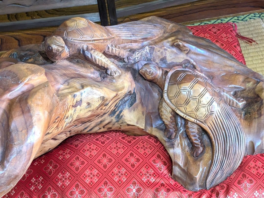 オブジェ　美術品　彫刻　一本木