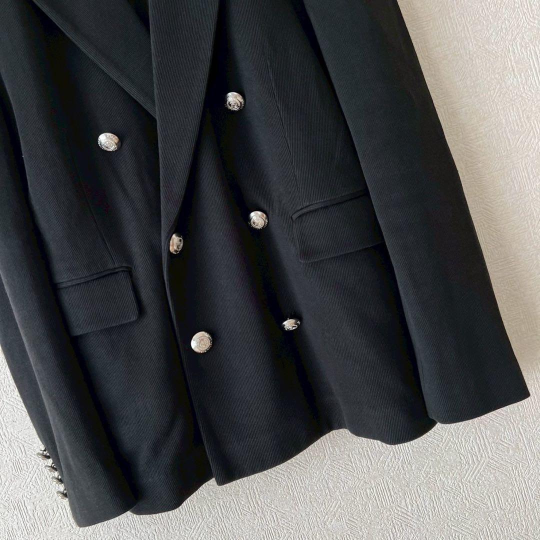 POLO RALPH LAUREN ニット ダブルブレステッド ブレザー 黒