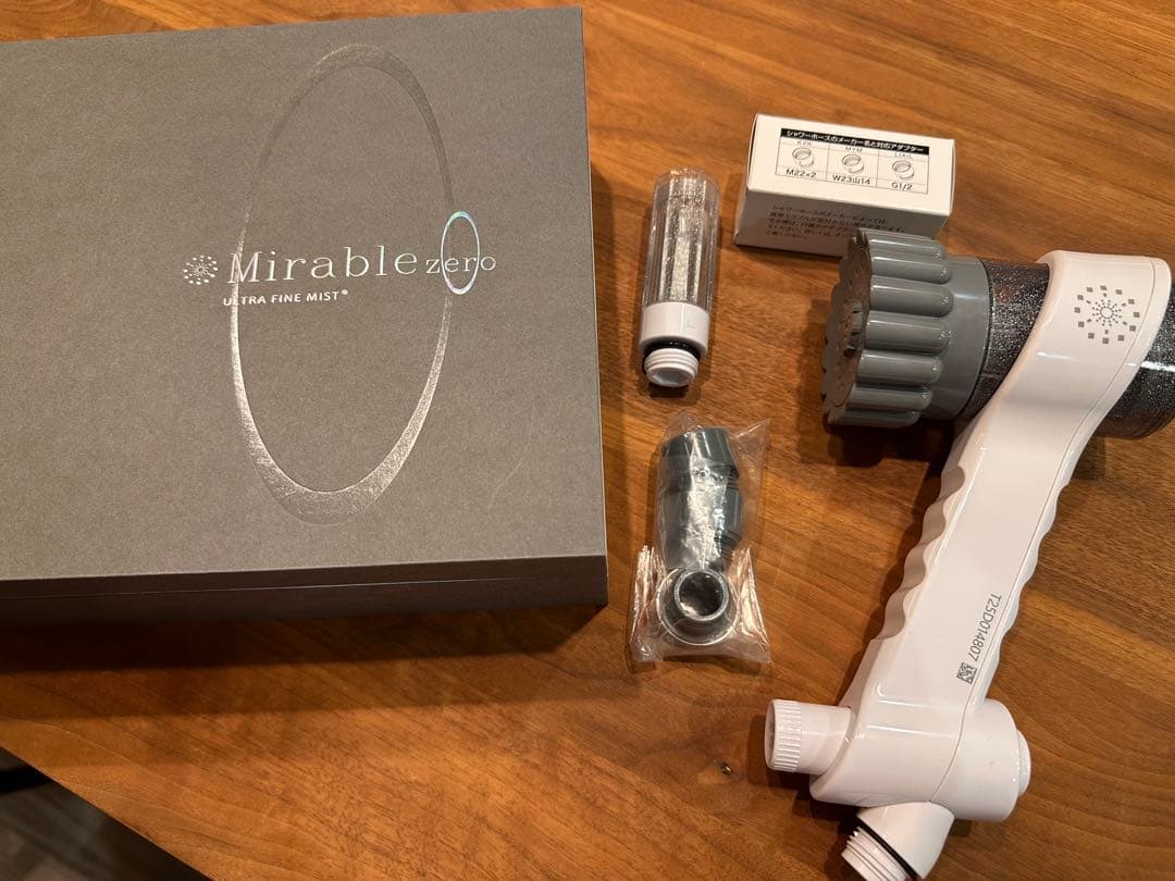 Mirable zero ミストシャワーヘッド　1度の使用