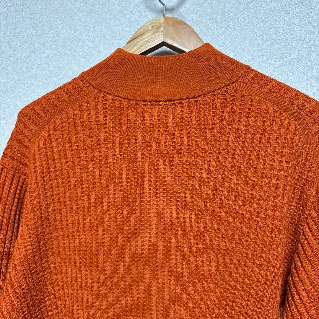 マッキントッシュロンドン・ウール100 ハーフジップアップ　ニットセーター　XL