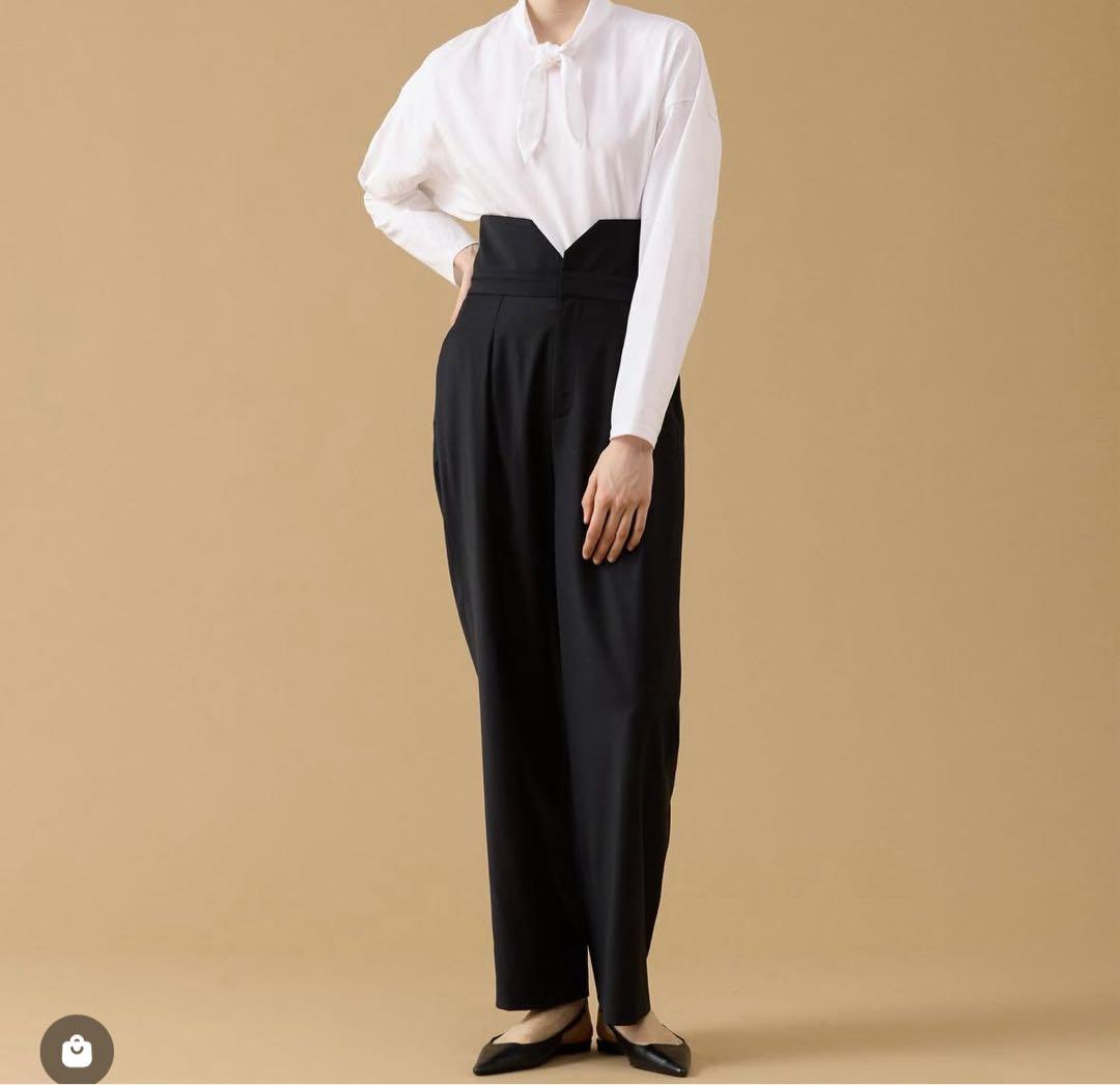 THIRD MAGAZINE サードマガジン ハイウエストパンツ　黒