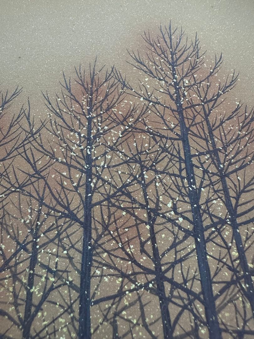 遠山幸男　日本画　絵画　風景画　岩絵具　曙光