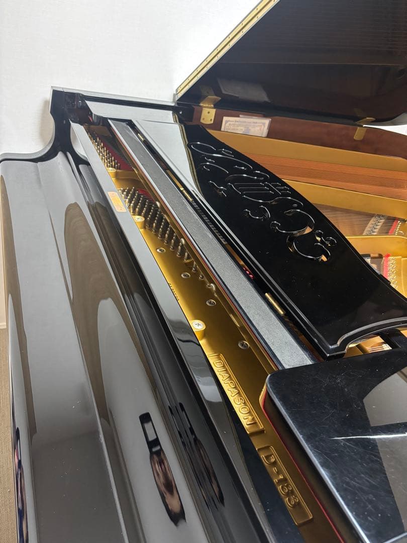 【DIAPASONグランドピアノ 】防音装置・床補強パネル・椅子・カバー 付き