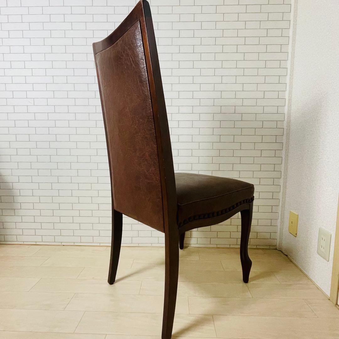マル二木工 ブラウン ダイニングチェア ベルサイユ 貴族