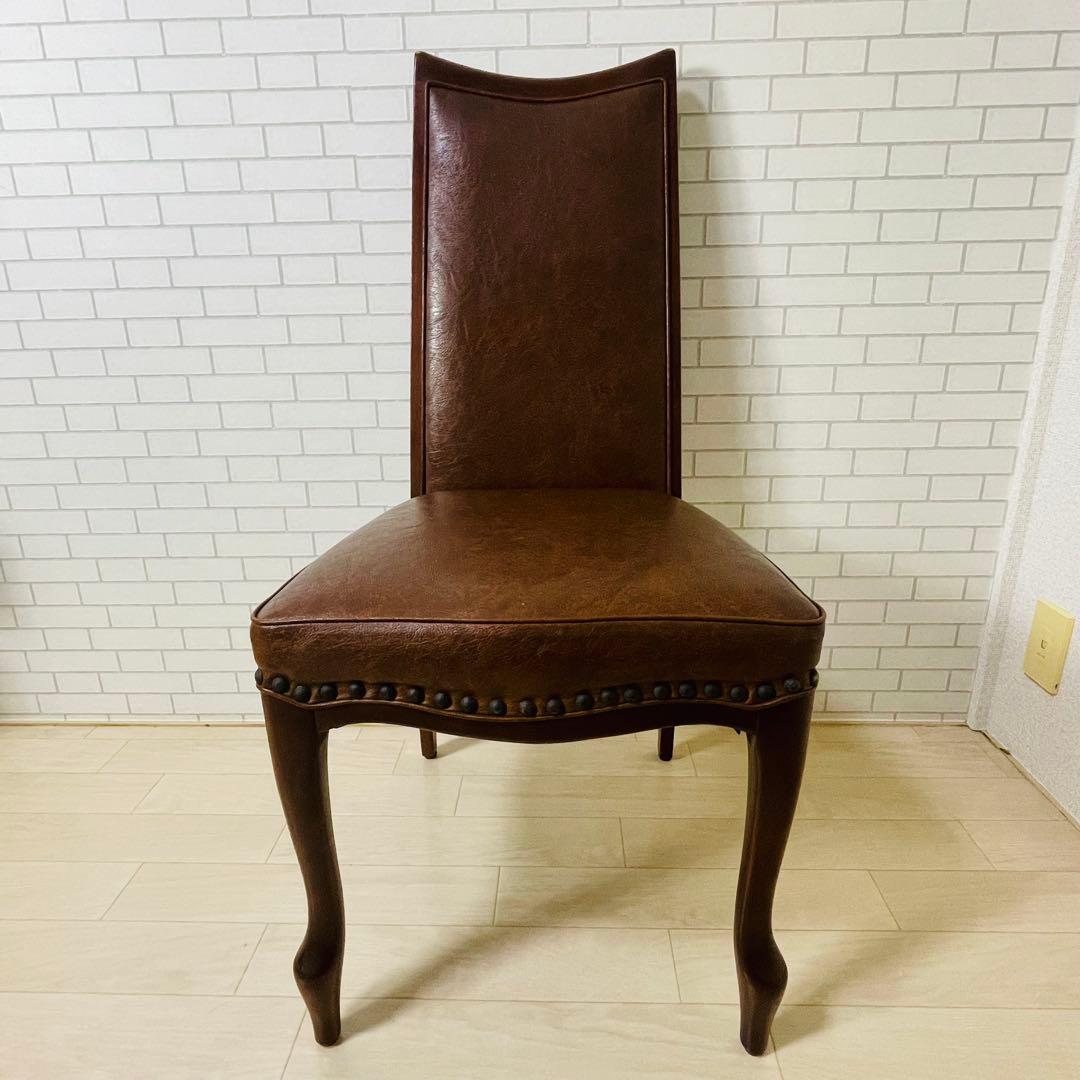 マル二木工 ブラウン ダイニングチェア ベルサイユ 貴族