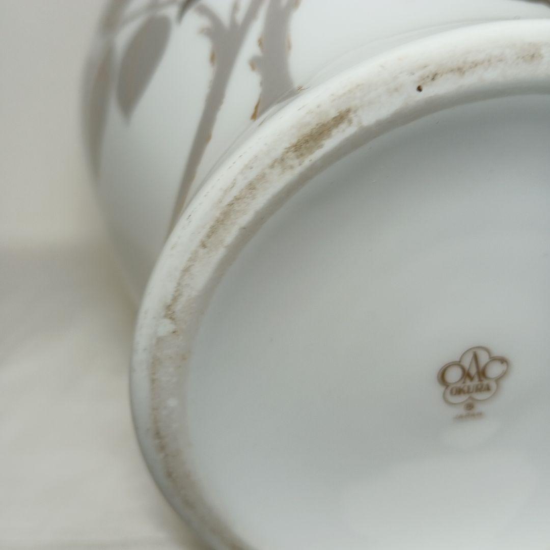 大倉陶園　金蝕バラ　花瓶　花器　フラワーベース